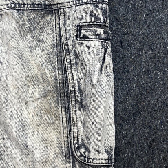 Maneuvers Vintage Grunge Women Size 18 Acid Wash Cargo Utility Pants Distressed - Picture 2 of 15